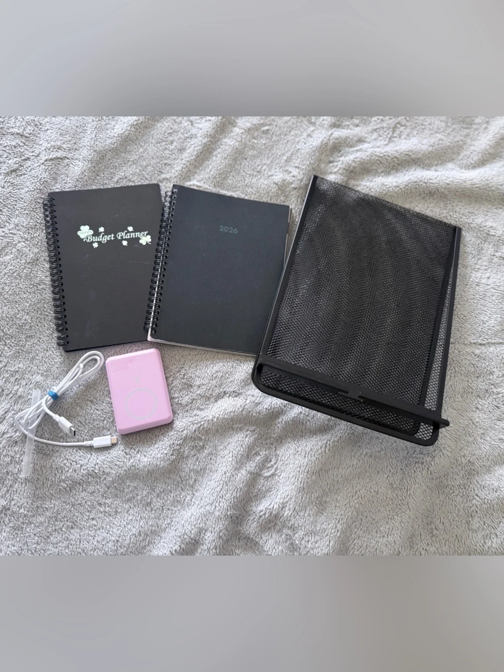 Ultimate 2026 Planner, Notebook, Portable Charger - Desk Bundle